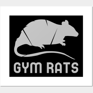 Gym Rats - Funny Fitness Design Posters and Art